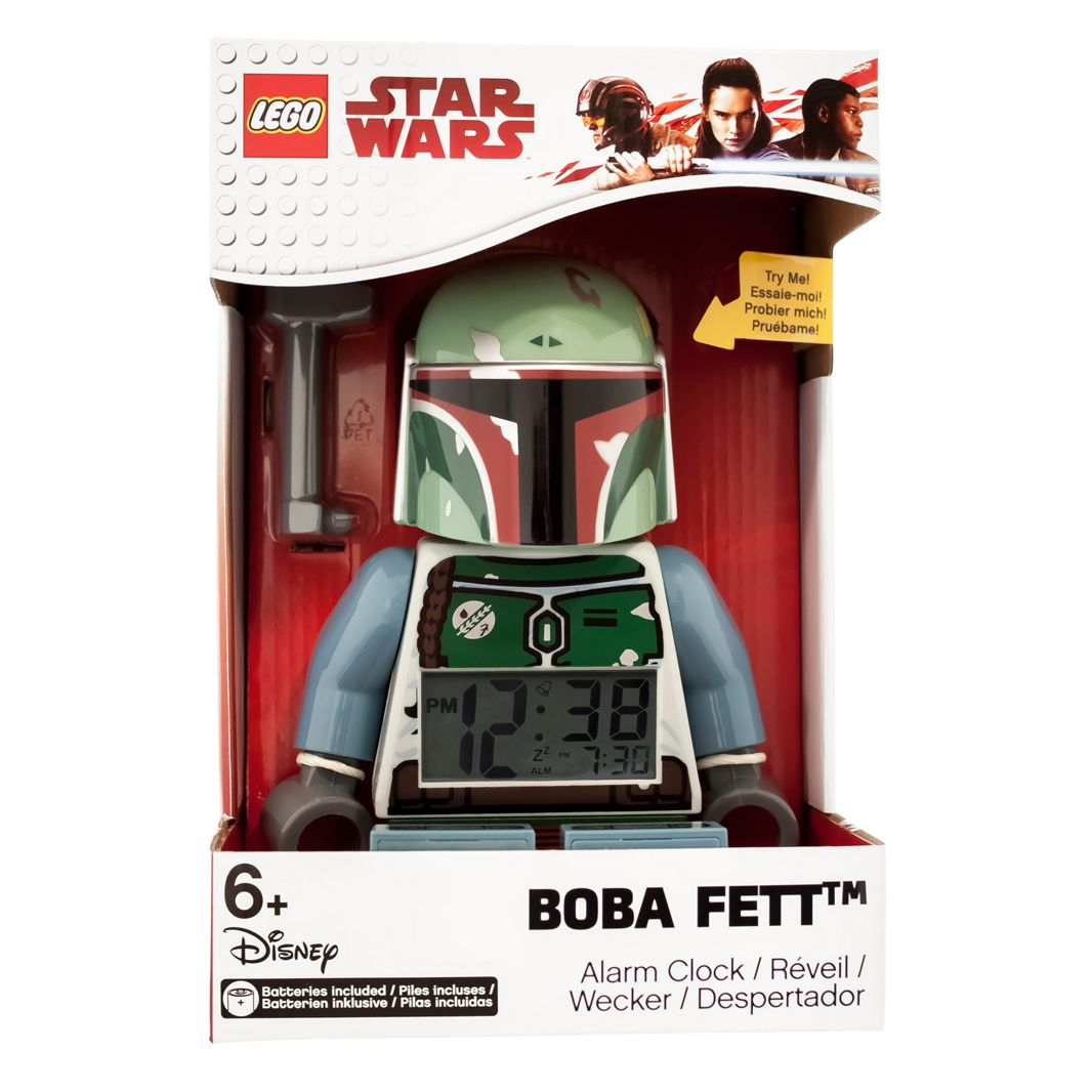 LEGO Star Wars Boba Fett Minifigure Clock