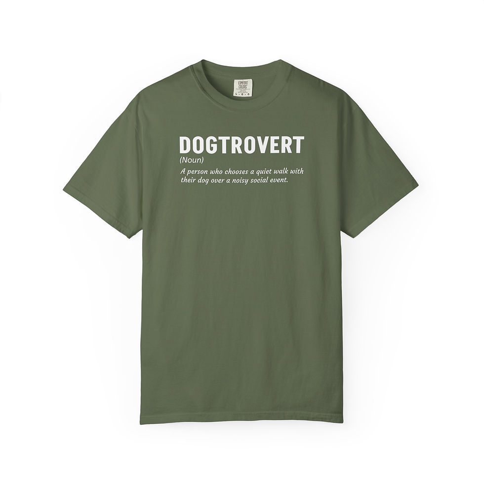 Thumbnail: Dogtrovert Dog Lover Unisex T-shirt, Soft Cotton Tee
