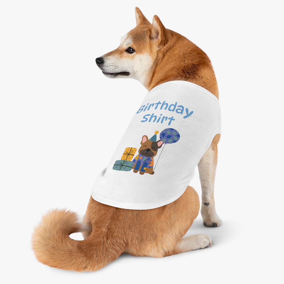Thumbnail: Cute Birthday Tank Top for Pets - Celebrate Your Dog's Special Day!