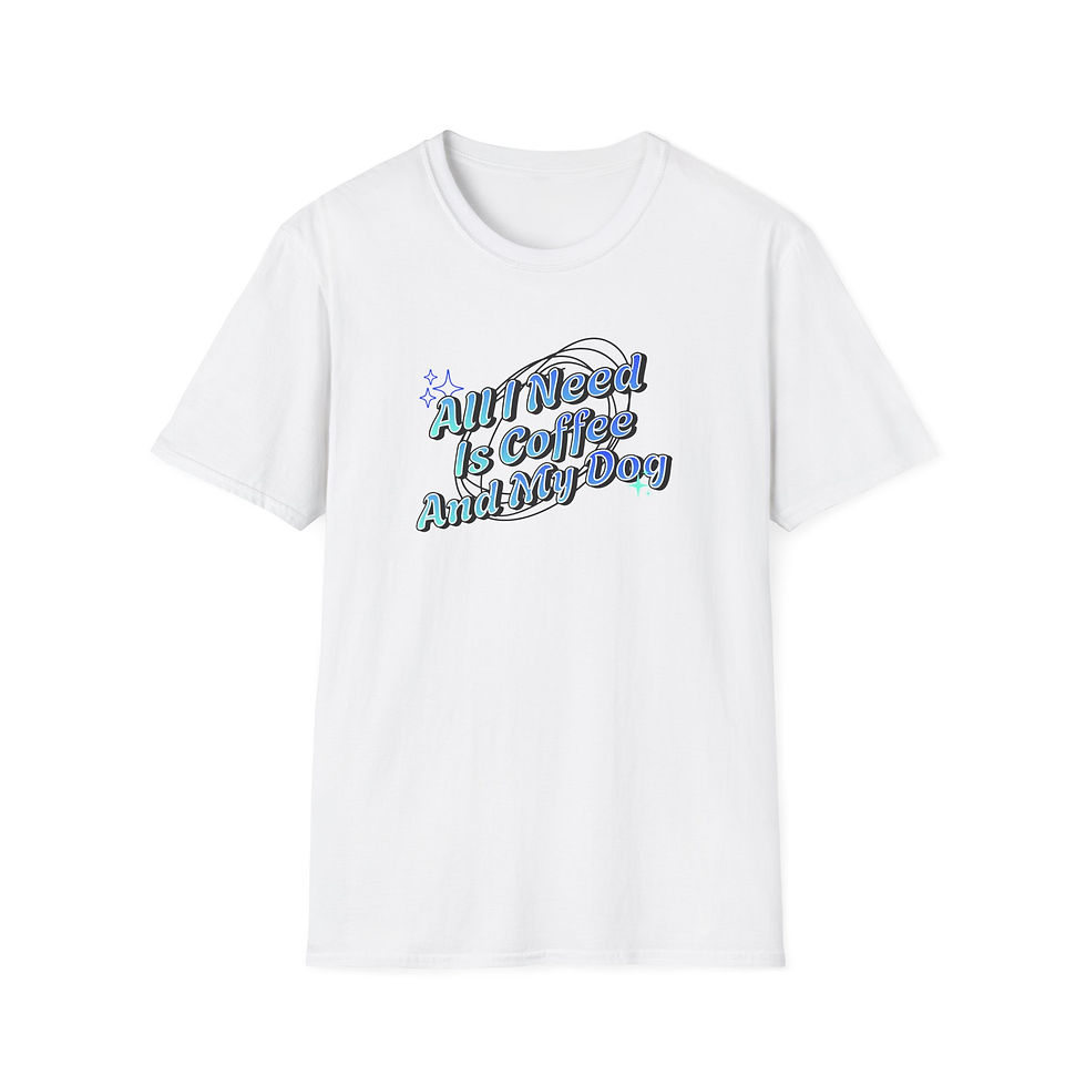 Thumbnail: Coffee and Dog Lover T-Shirt, Cozy Casual Tee, Gift for Pet Owners