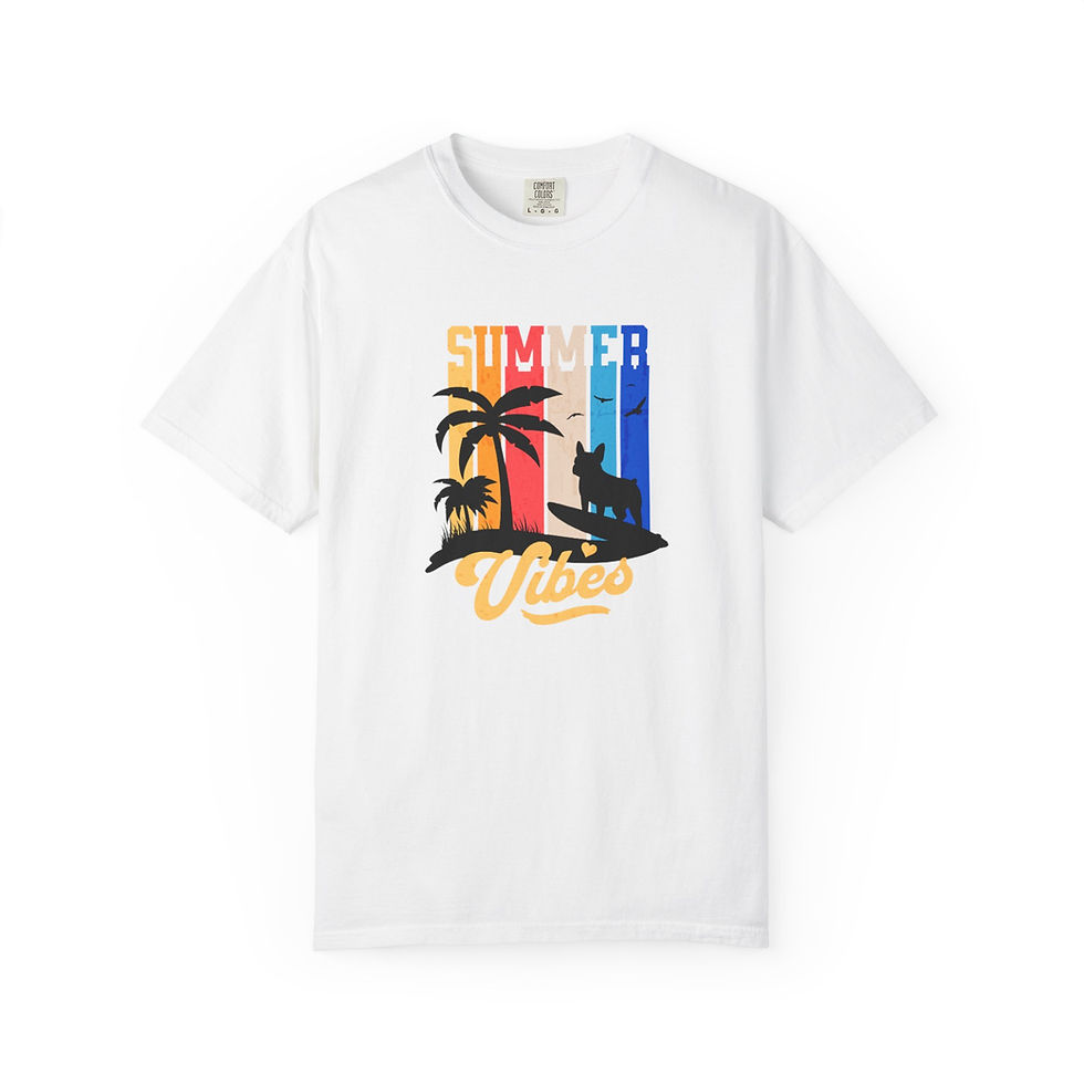 Thumbnail: Summer Vibes T-Shirt, Relaxed Tee for Beach Lovers | Unisex Casual Top