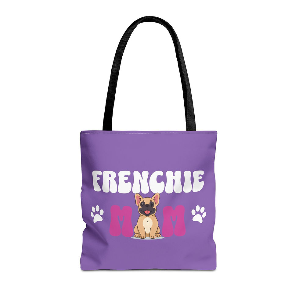 Thumbnail: Frenchie Mom Tote Bag - Stylish Pet Lover Bag, Eco-Friendly Shopping Bag