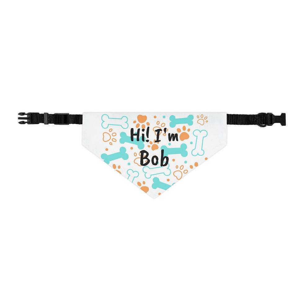Thumbnail: Personalized Pet Bandana Collar, Fun Dog Accessory, Pet Show Events, Dog Gear