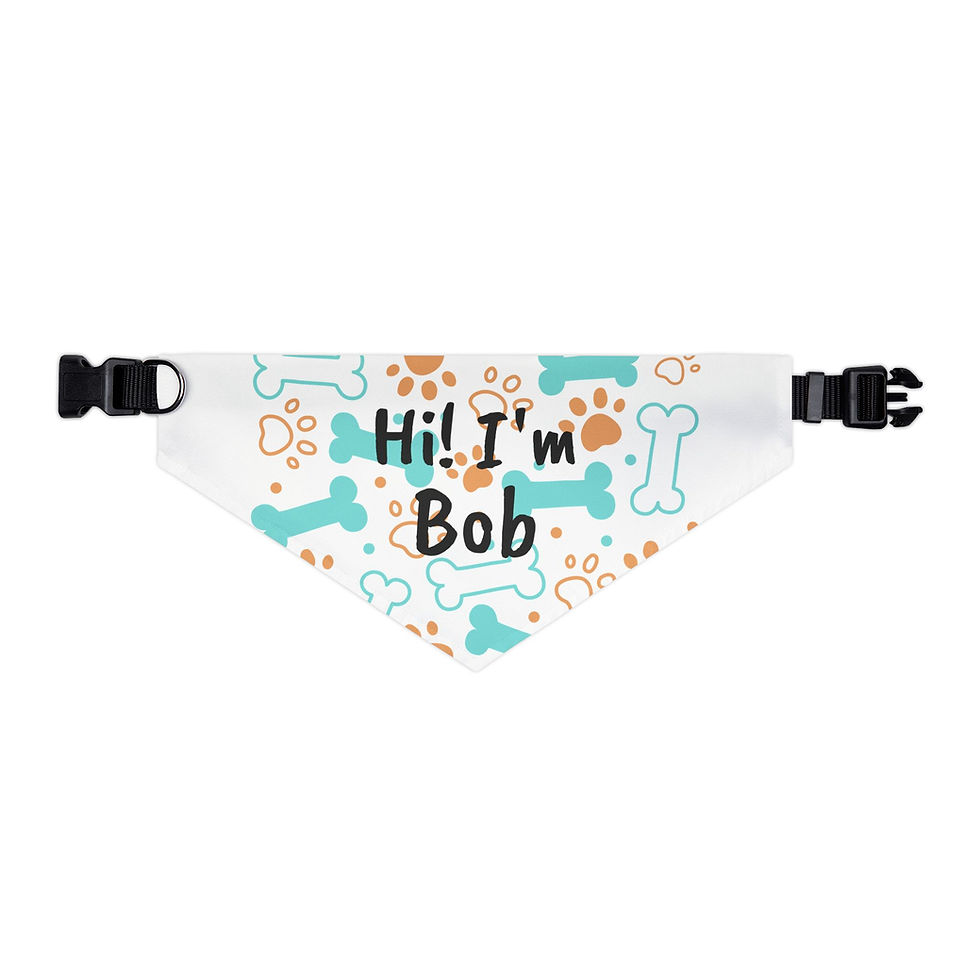 Thumbnail: Personalized Pet Bandana Collar, Fun Dog Accessory, Pet Show Events, Dog Gear