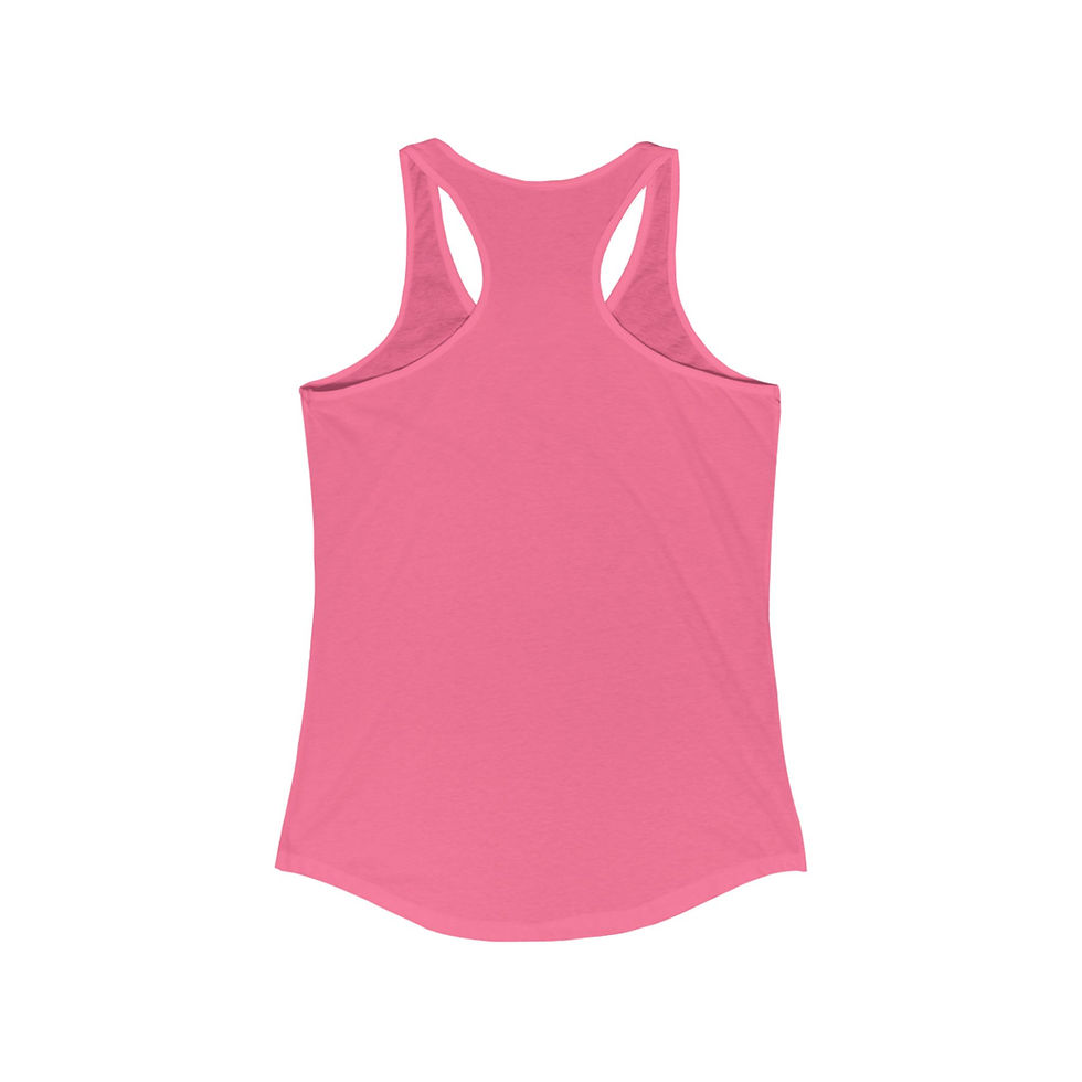 Thumbnail: Embrace the Chaos Colorful French Bulldog Print Ideal Women's Racerback Tank Top