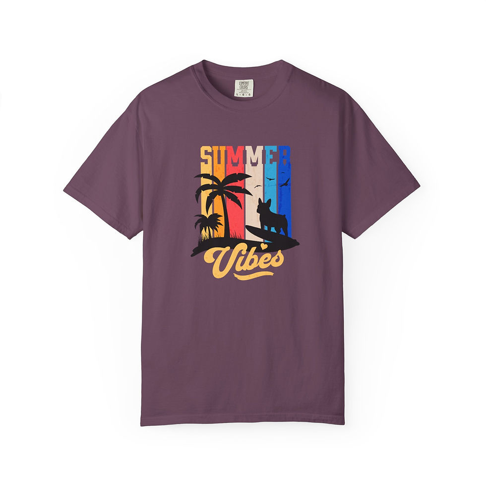 Thumbnail: Summer Vibes T-Shirt, Relaxed Tee for Beach Lovers | Unisex Casual Top