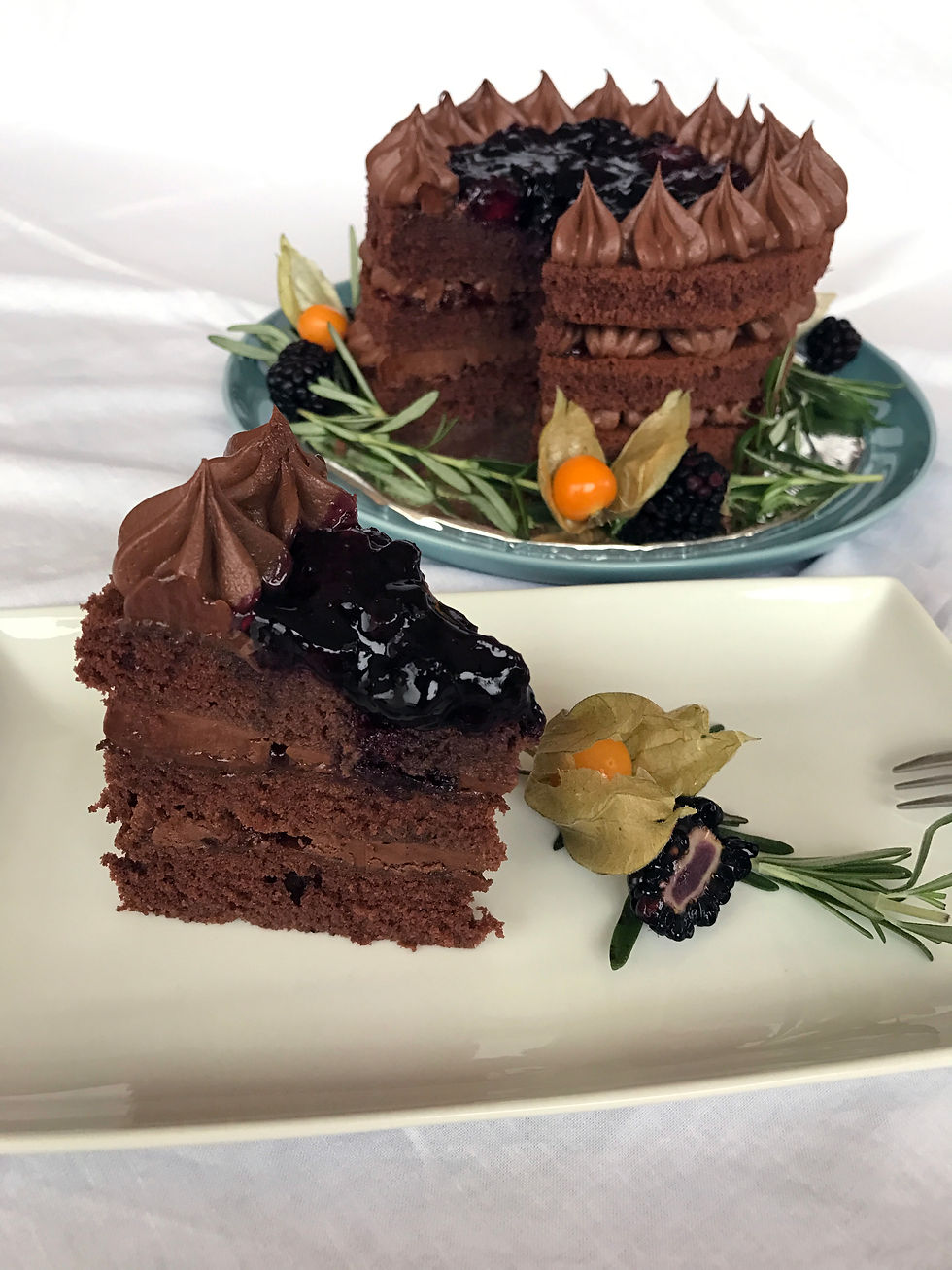 Cranberry & Brandy Naked Cake