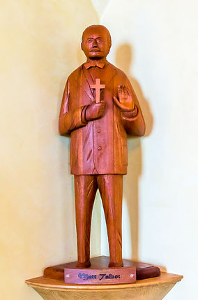 Wooden Statue of Matt Talbot, Enders Island Chapel