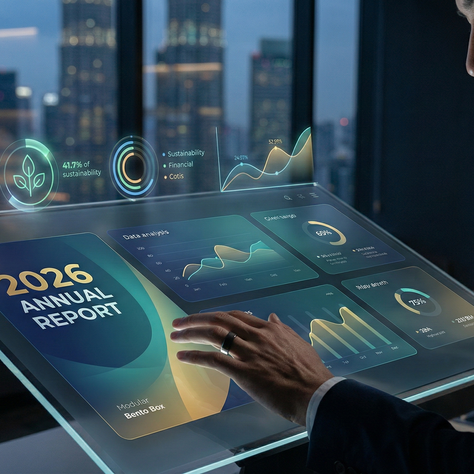 Tren Desain Laporan Tahunan 2026: Mengubah Data Menjadi Pengalaman Digital yang Imersif