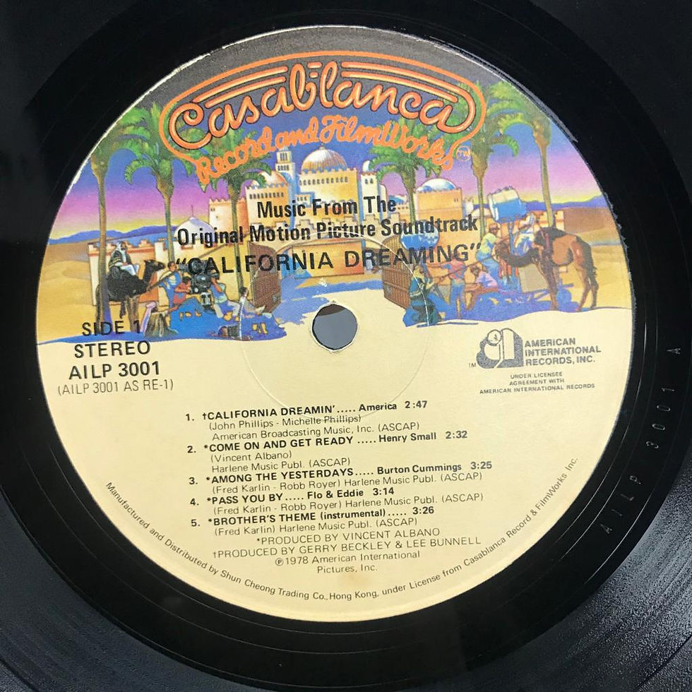 縮圖：Various ‎– California Dreaming (The Original Motion Picture Soundtrack)