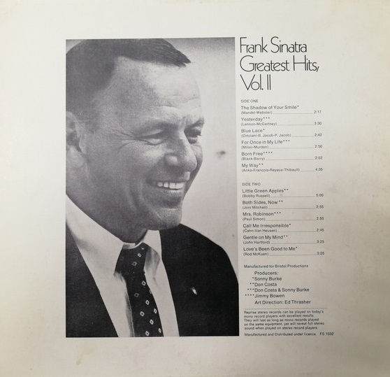 Thumbnail: Frank Sinatra – Greatest Hits, Vol. II (Singapore)