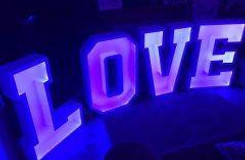 Light up letters