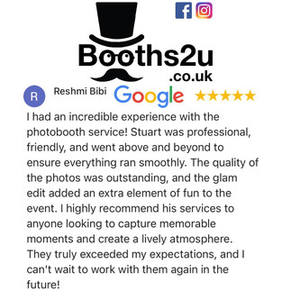 Photo Booth hire booths2u.co.uk review