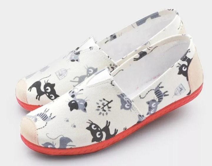 Miniatura: Sapatilha Alpargata gatinhos divertidos