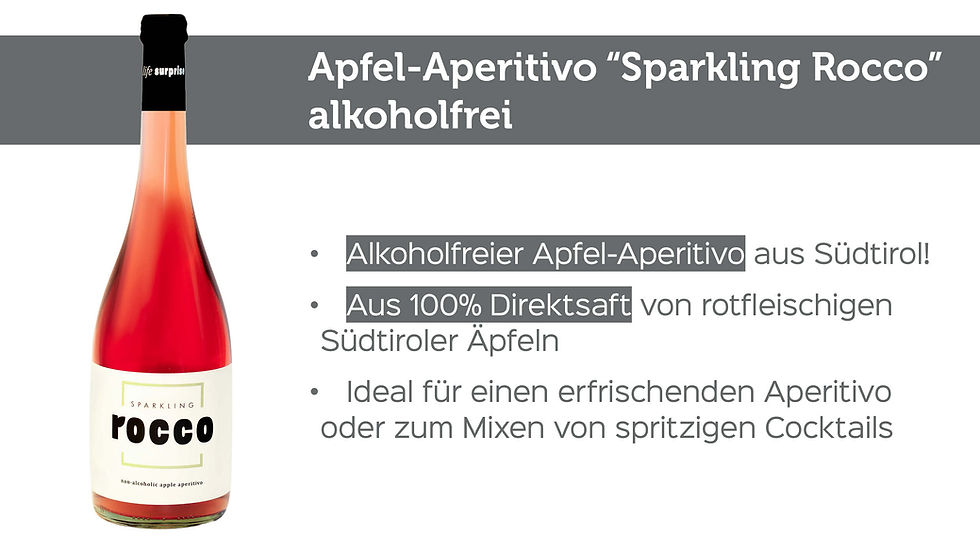 Miniaturbild: Sparkling Rocco Alkoholfreier Apfel-Aperitivo 750 ml