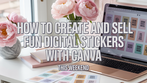 How to create and sell aesthetic digital stickers with Canva