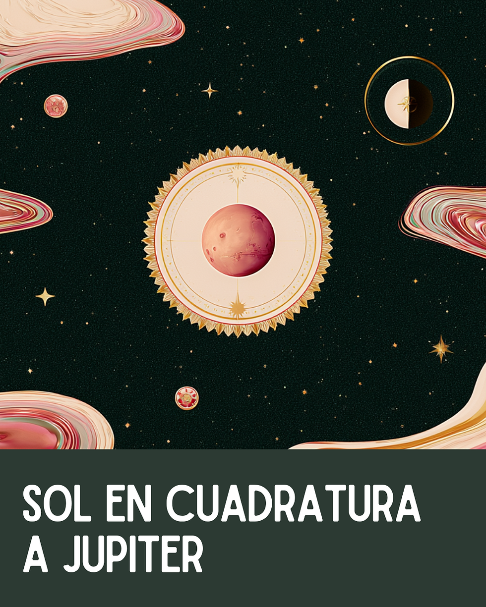 Sol en cuadratura a Júpiter de Tránsito o de Revolución Solar