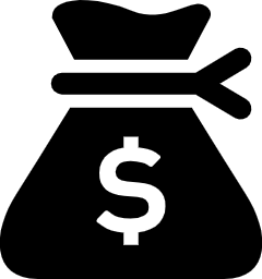 三角型のドル袋のフリーアイコン.png