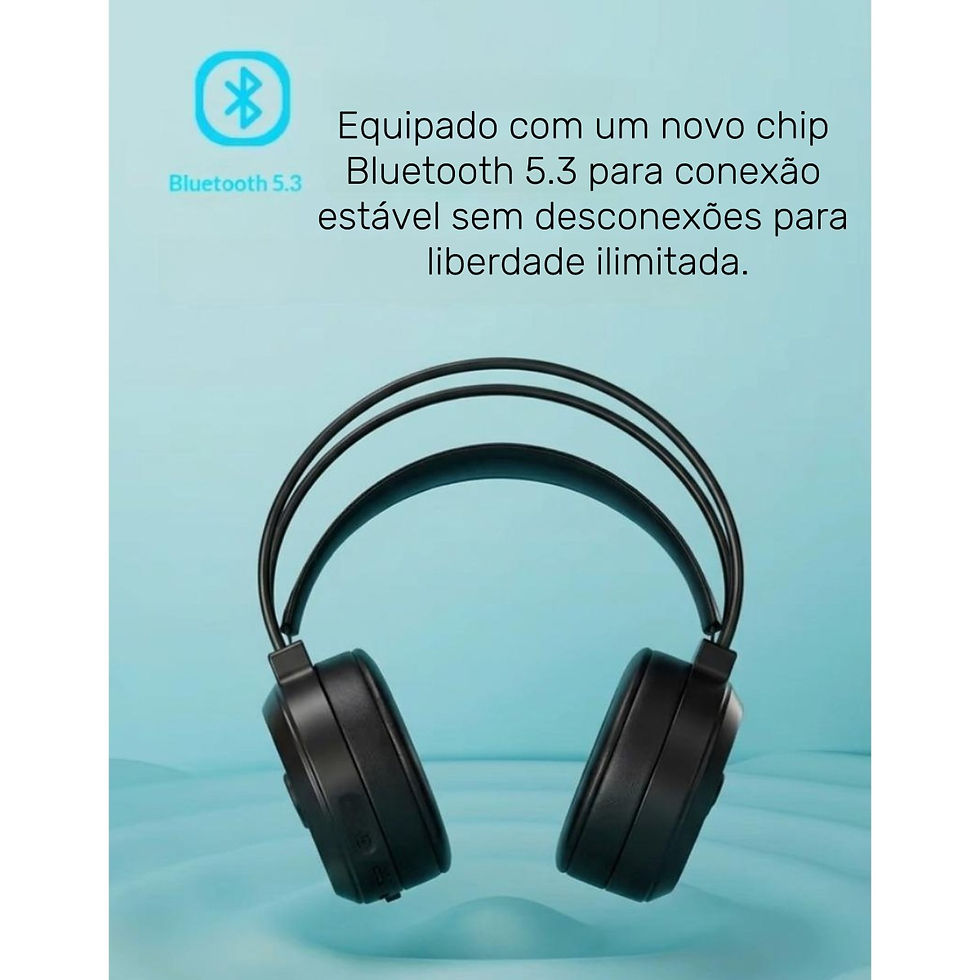 Miniatura: Headset Bluetooth 2.4 Led Gamer Preto