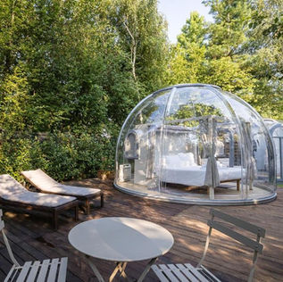 Bubble Room trasparente per dormire sotto le stelle Relais dei Cesari Lago Maggiore