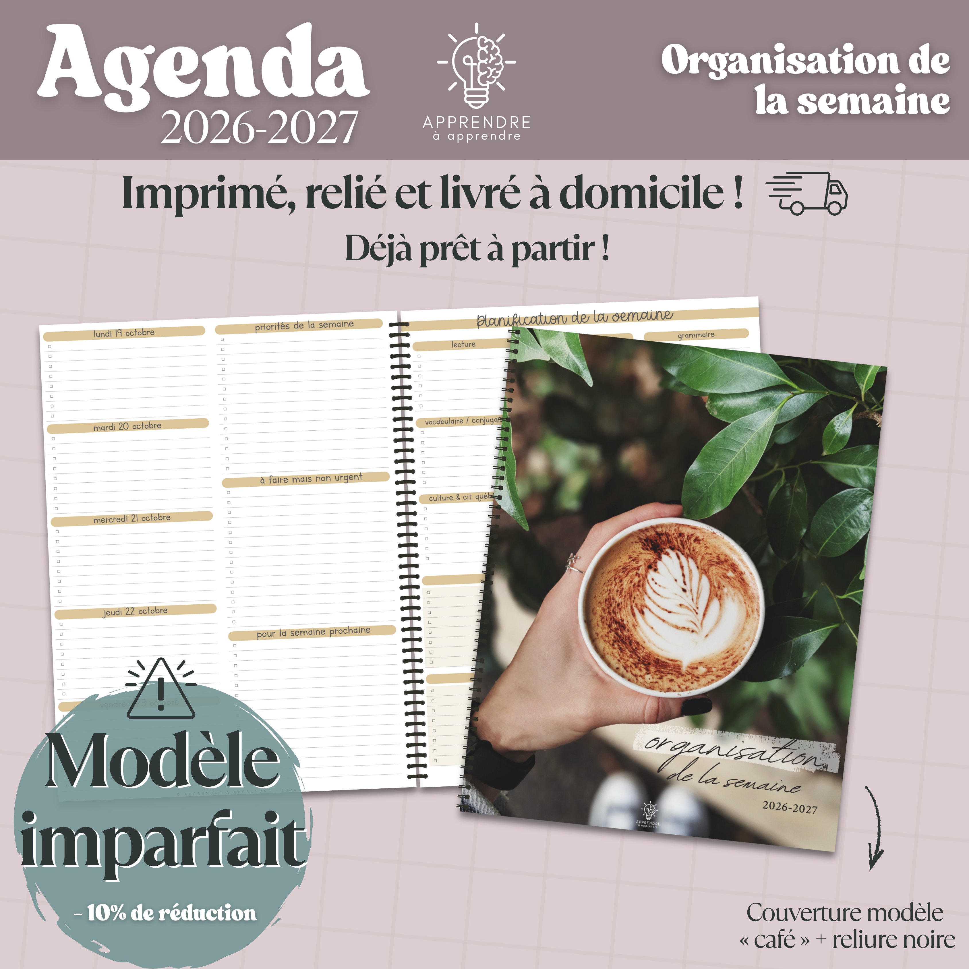 Agenda 2026-2026 (imparfait) / Organisation de la semaine