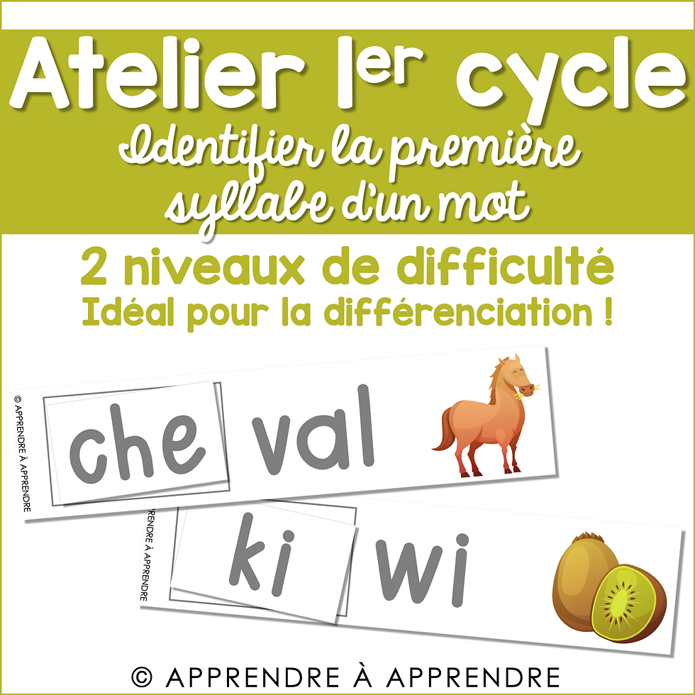 Identifier la première syllabe d'un mot