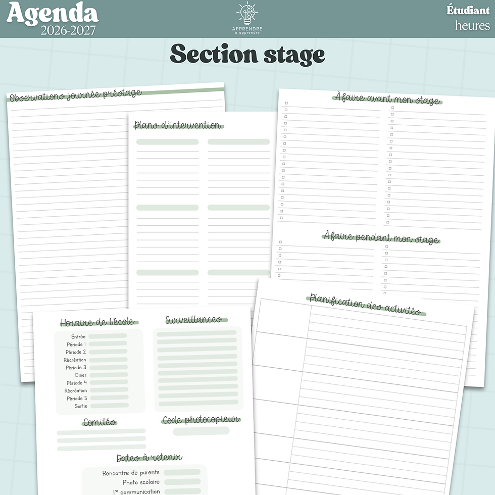 Miniature : Agenda 2026-2026 / Étudiant heures (PDF)