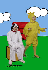 Ryan Henzi (Soopy) and Kately Henzi in You're a Good Man, Charlie Brown