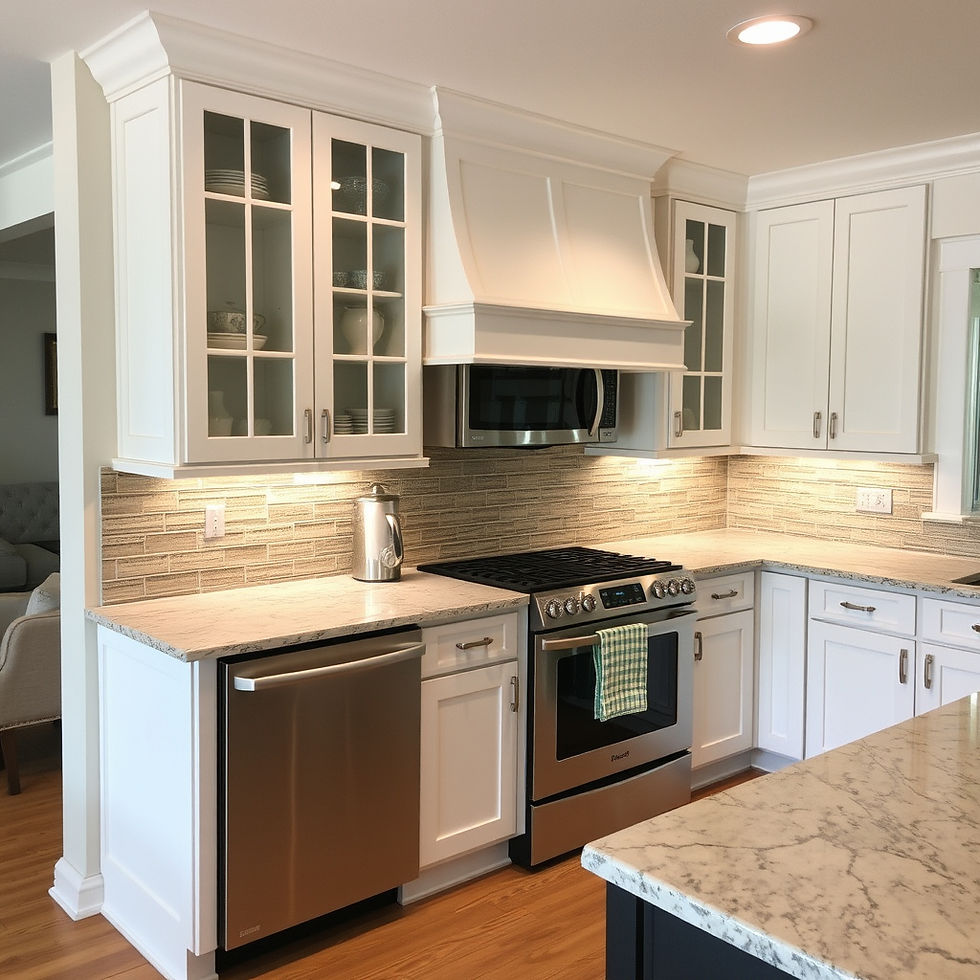 Kitchen new cabinet installed