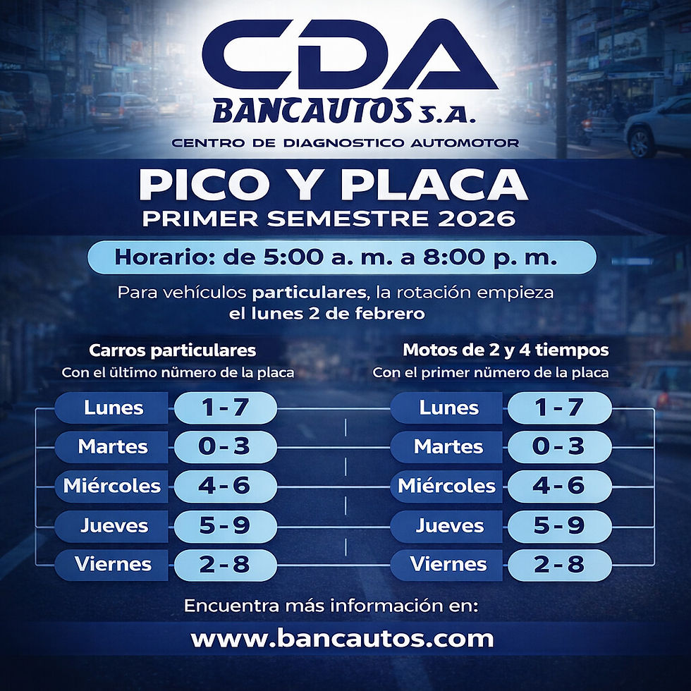 Pico y Placa en Medellín – Primer semestre de 2026