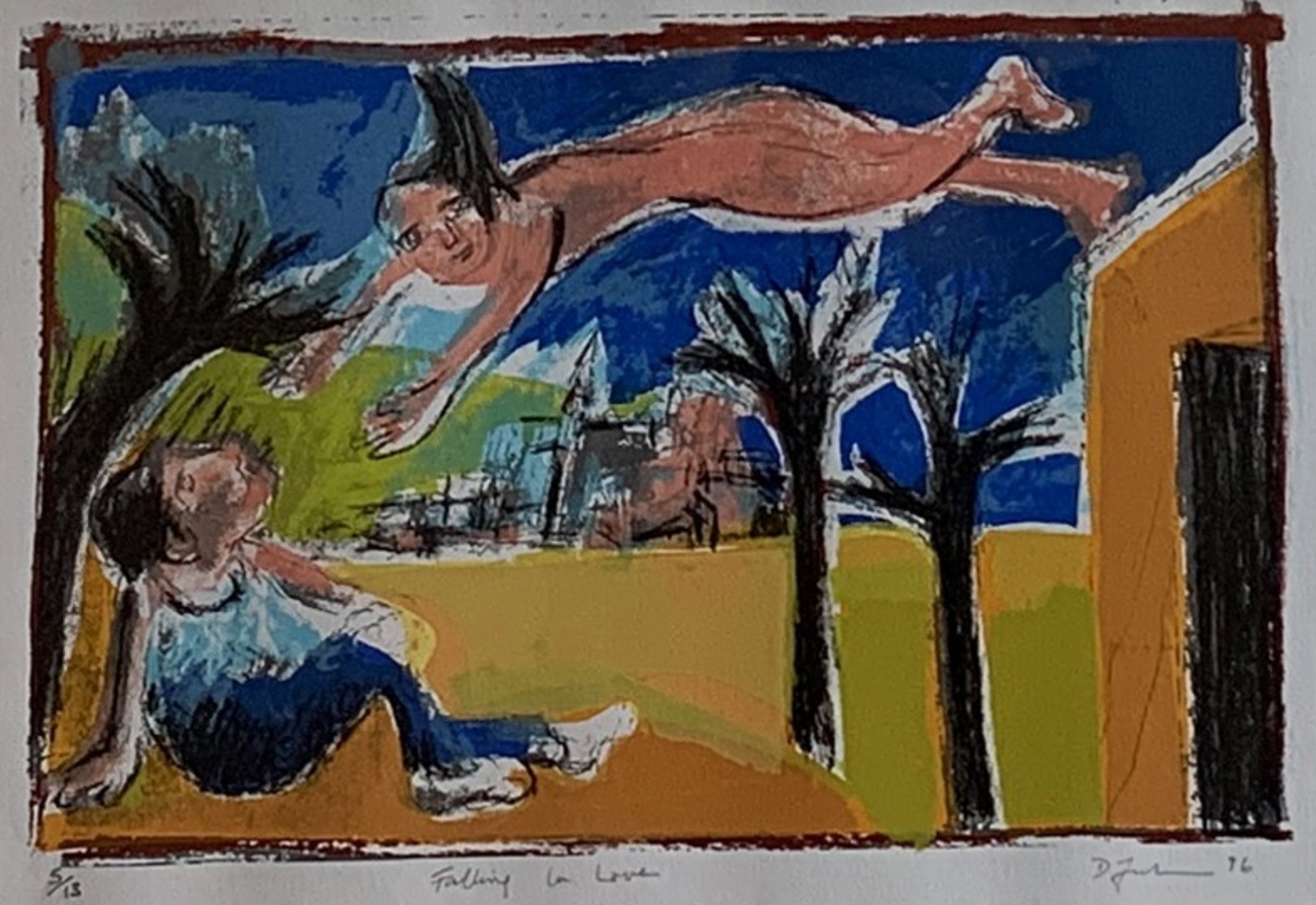 #68 Davina Jackson 'Falling in Love' Screenprint