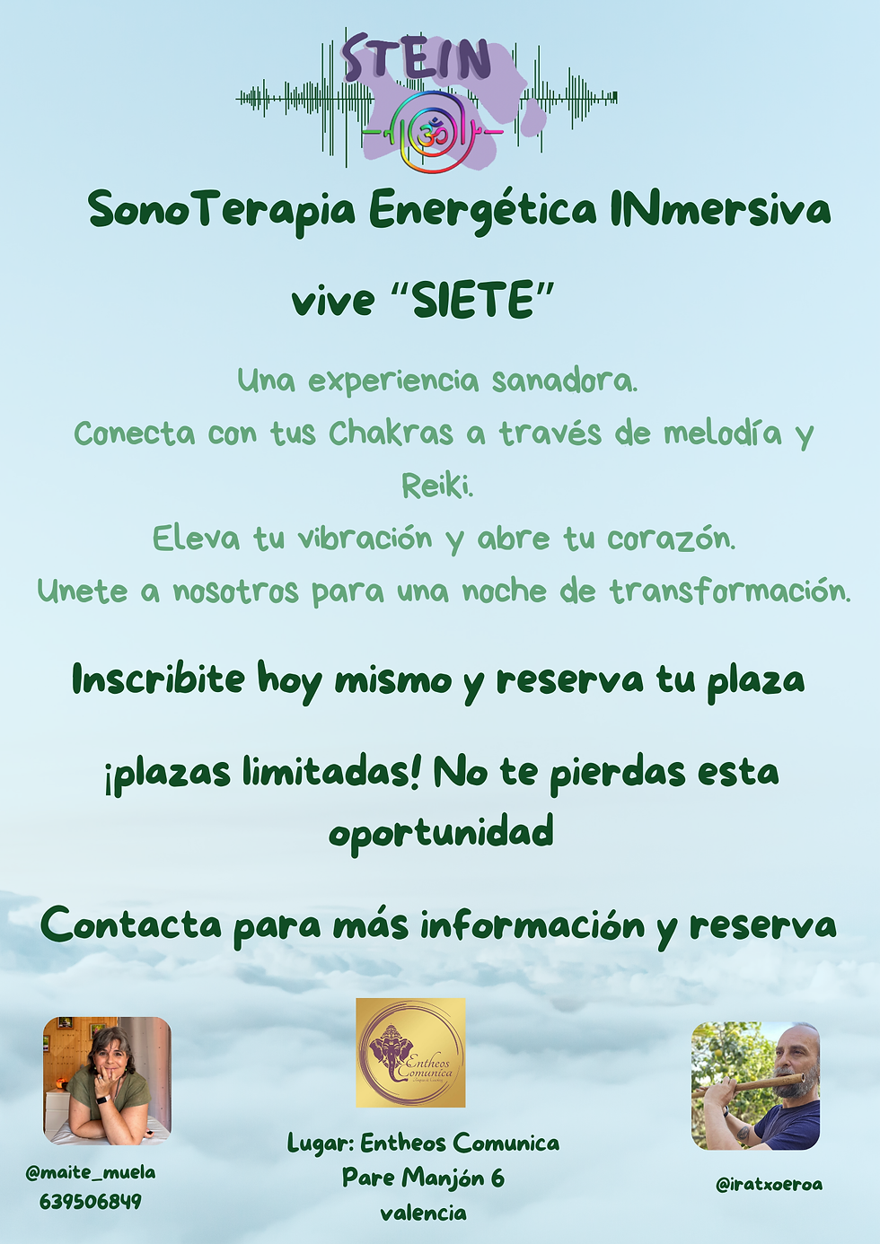 Sesión de Siete, la energía que hay en ti grupal