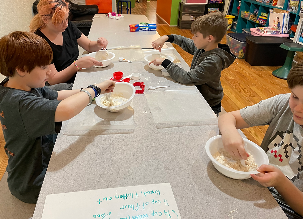 Testing a dough recipe