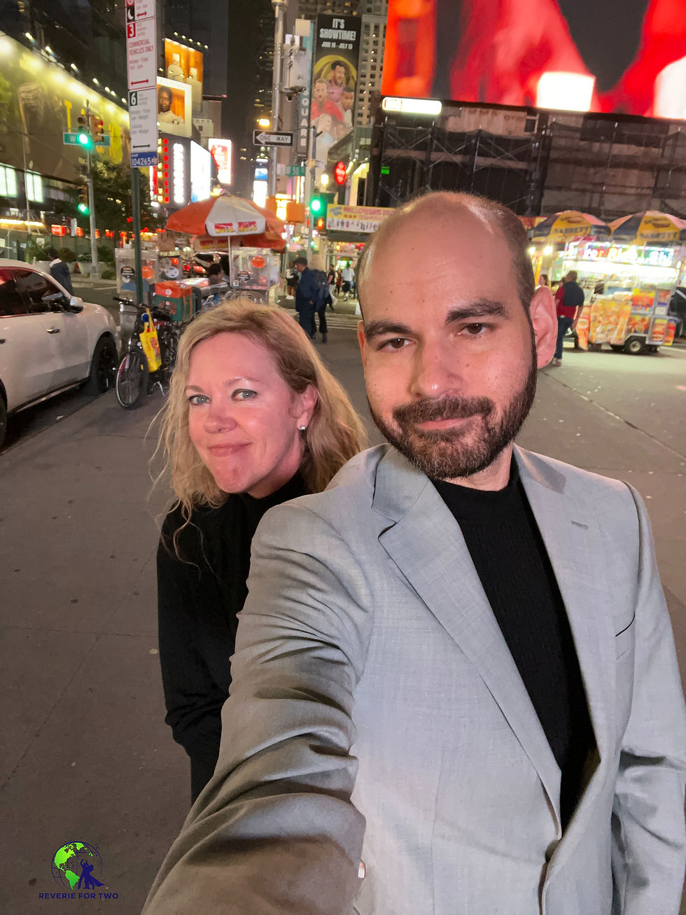 On the street in NYC, in love