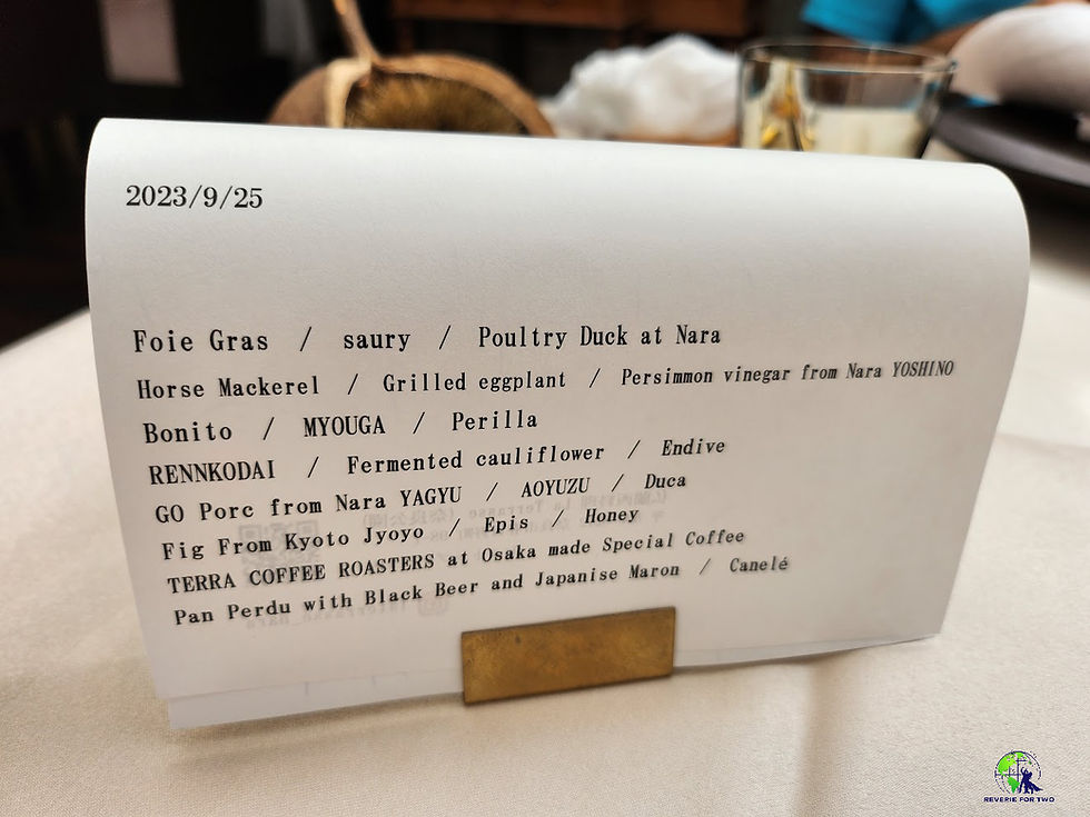 I love this little menu.