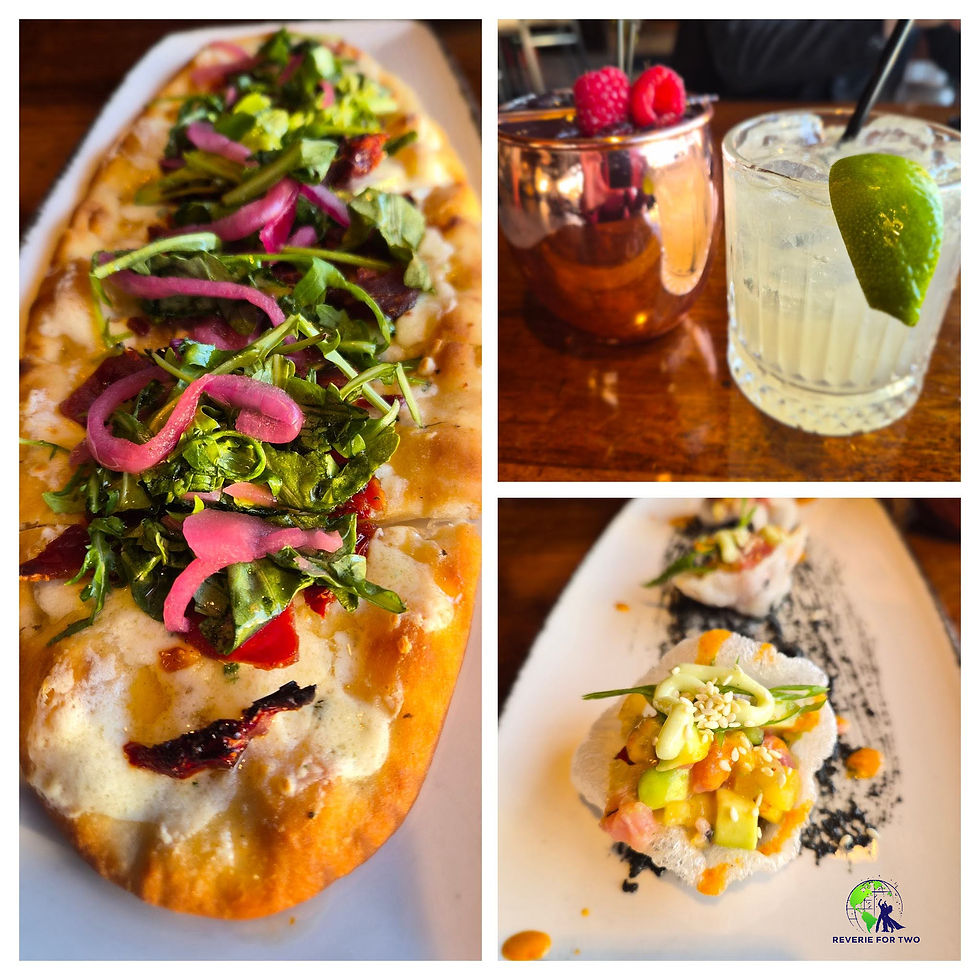 The Prosciutto di Parma Flatbread is a favorite.