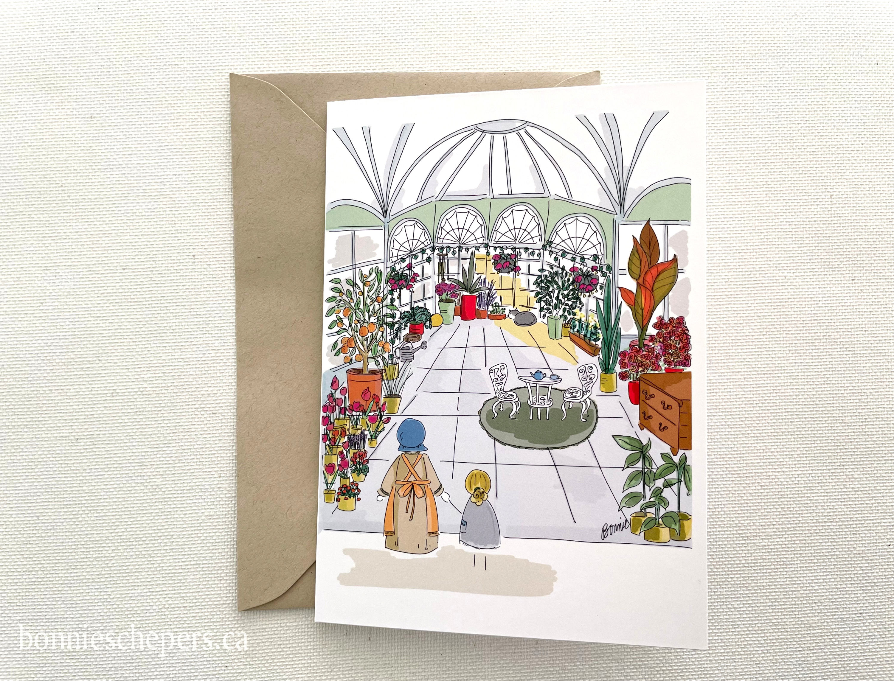 Tea Room | note card and envelope
