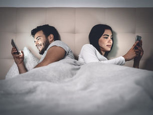 husband and wife having an affair