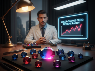 バイカラーの宝石