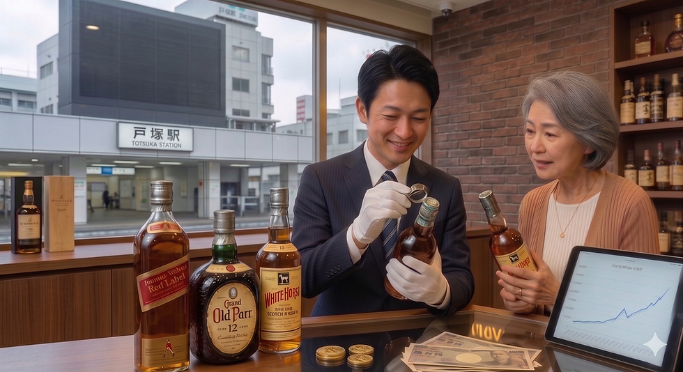 栓の形で価値が激変！「ティンキャップ」「玉付き」ボトルはおたからや戸塚店へ。特級ウイスキーの隠れた見分け方