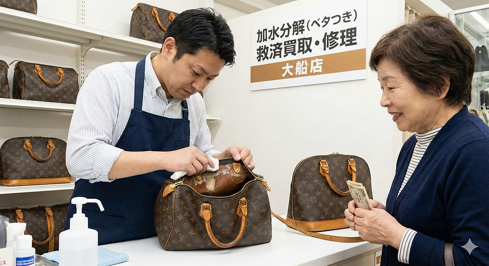 ヴィトンの加水分解