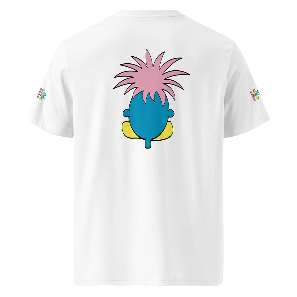 Thumbnail: CLASSIC MONKIE SMILE by Kalie - Unisex organic cotton t-shirt