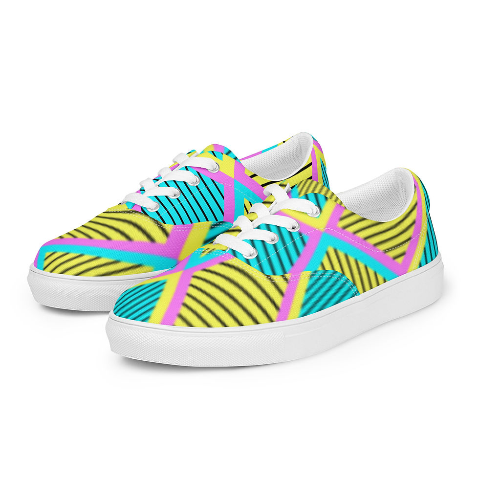 Miniaturbild: ZEBRA by Kalie - Men’s lace-up canvas shoes