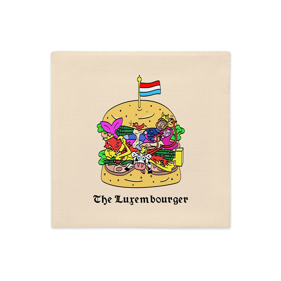 Miniaturbild: THE LUXEMBOURGER by Kalie - Premium Pillow Case