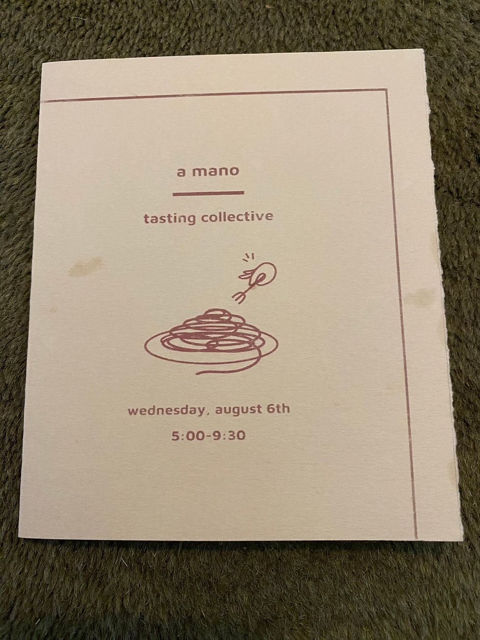Tasting Collective #4: a mano