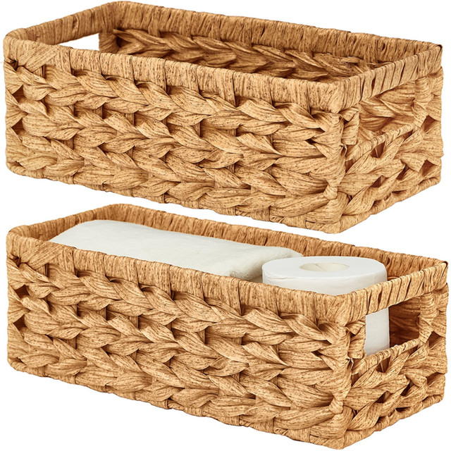 Wicker Storage Basket with Handles