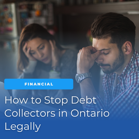 Stop debt collectors in Ontario