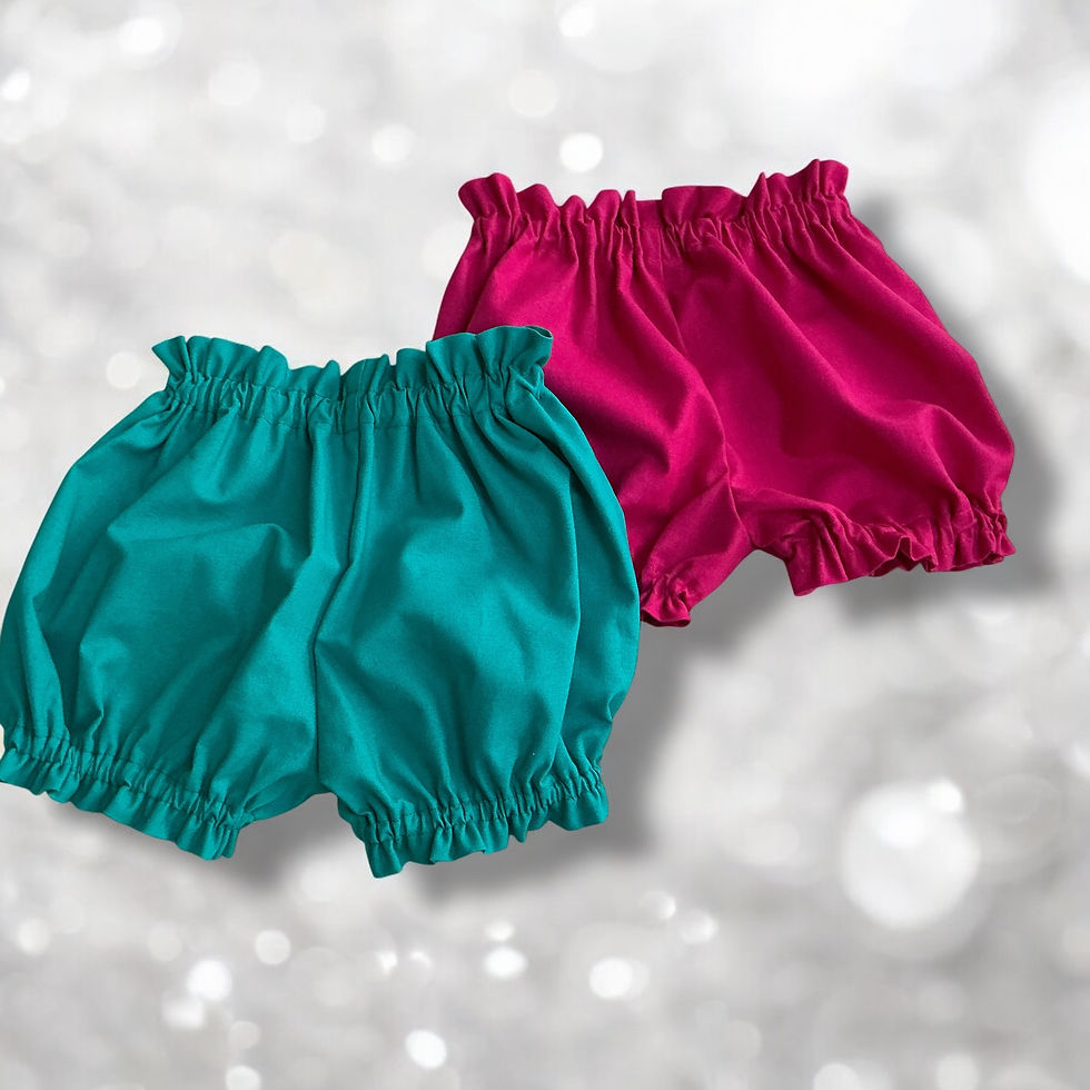 Girls Vintage Style Bloomers with paper bag waist