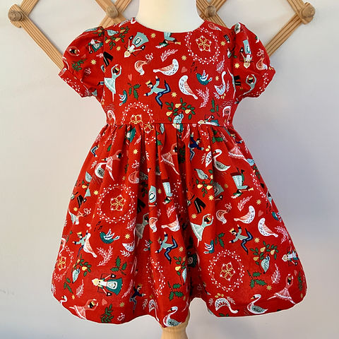 fitted lace wedding dress Baby Girls Red Black Velvet Plaid Taffeta Bow Christmas Dress 3-24m main image 1