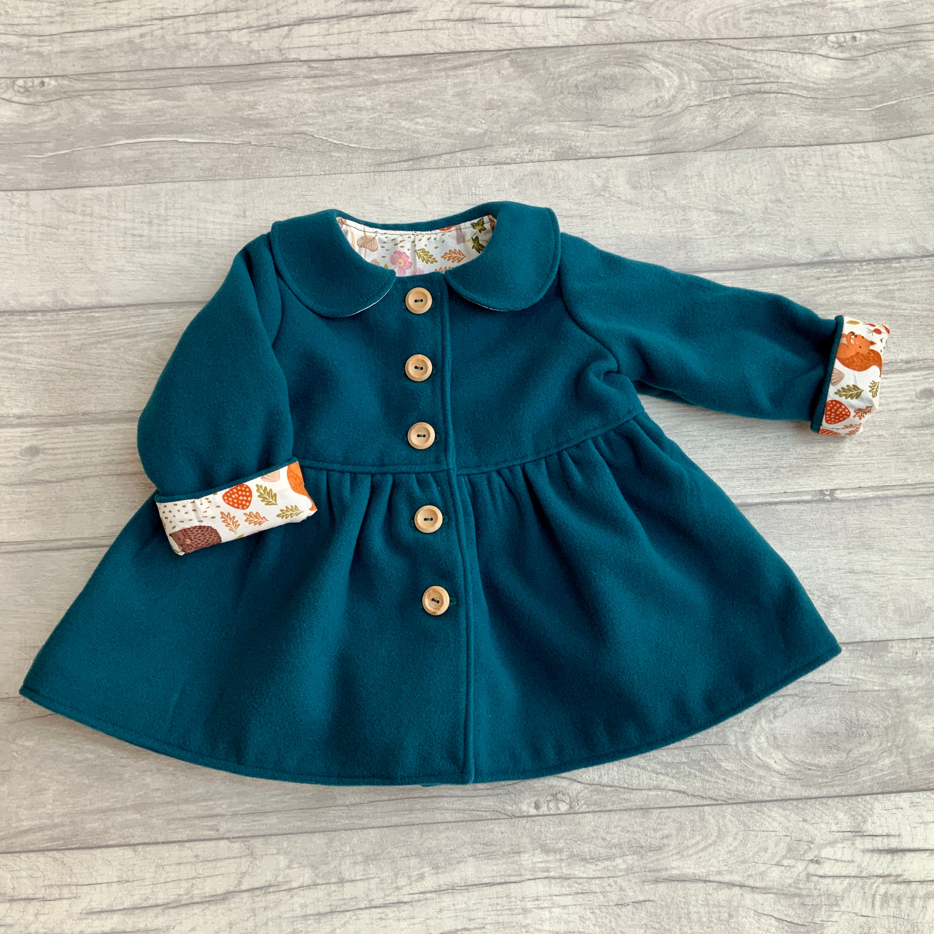 Girls Teal Blue Green Winter Coat | Fully Lined | 12months-10 years